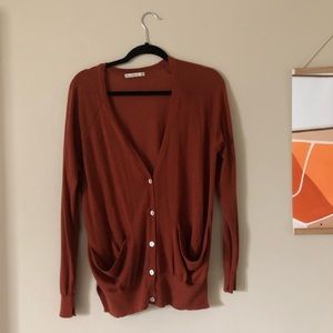 Zara Maroon Cardigan